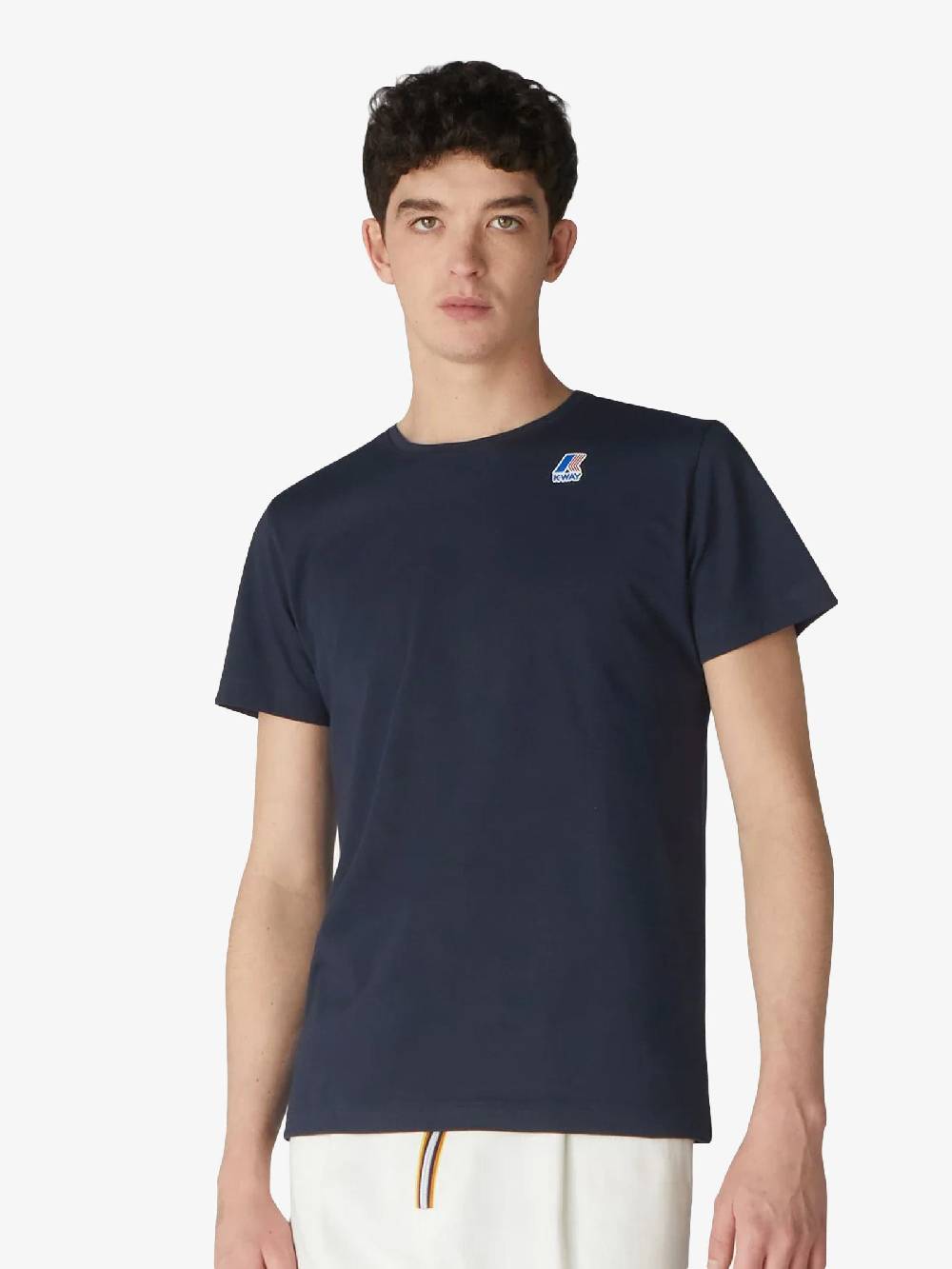 K-WAY T-shirt Le Vrai Edouard Uomo Blu Scuro
