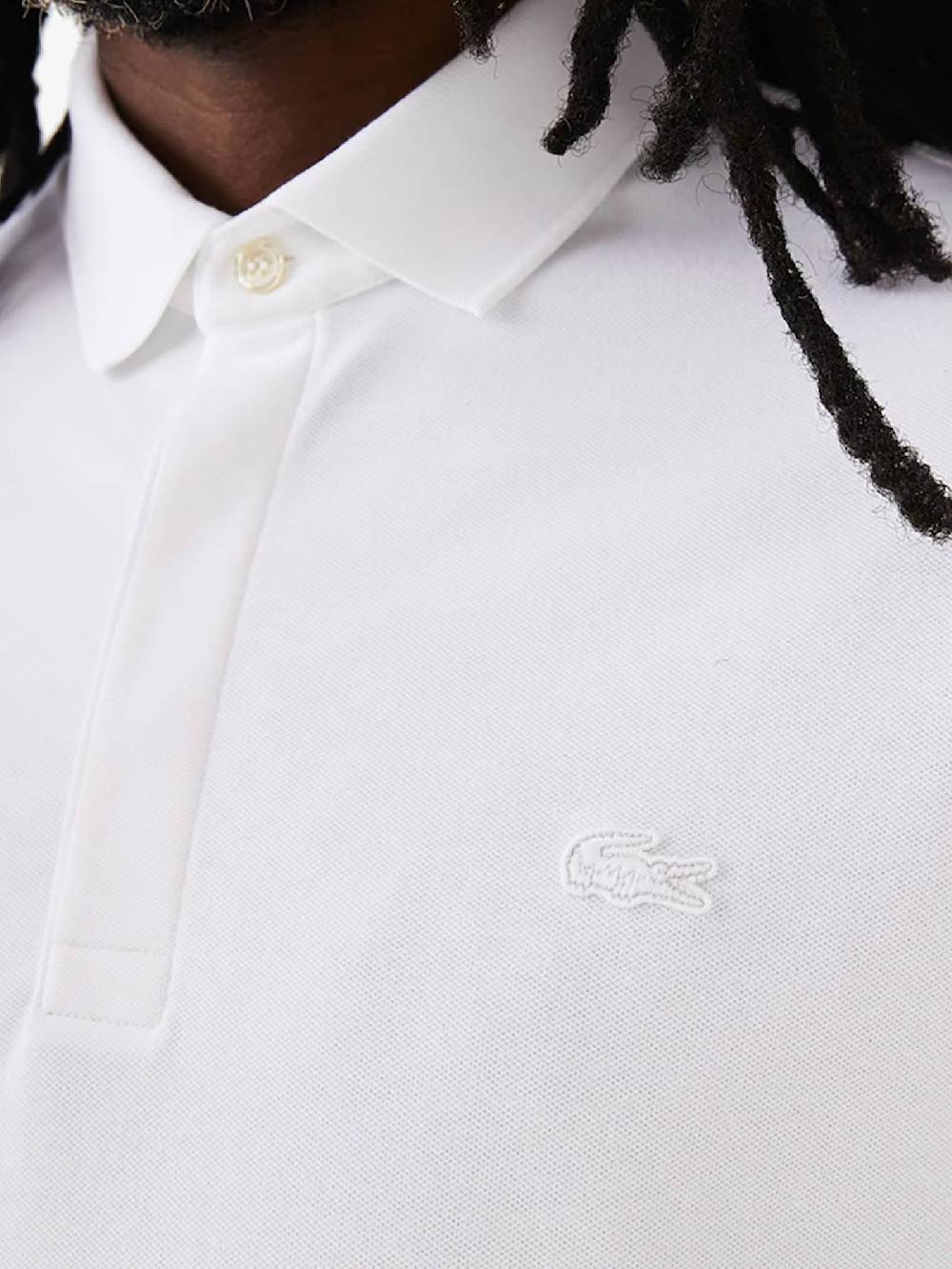 LACOSTE Polo PH5522 Uomo Cotone Bianco