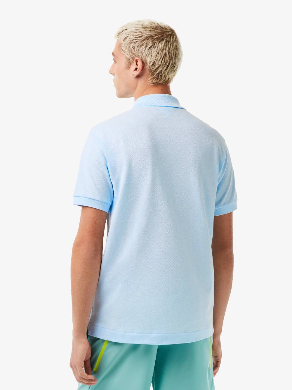 LACOSTE Polo Regolare Uomo In Cotone Azzurro