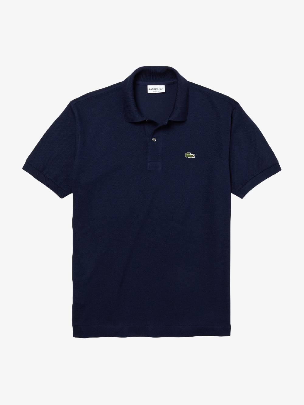 LACOSTE Polo regolare uomo in cotone blu scuro