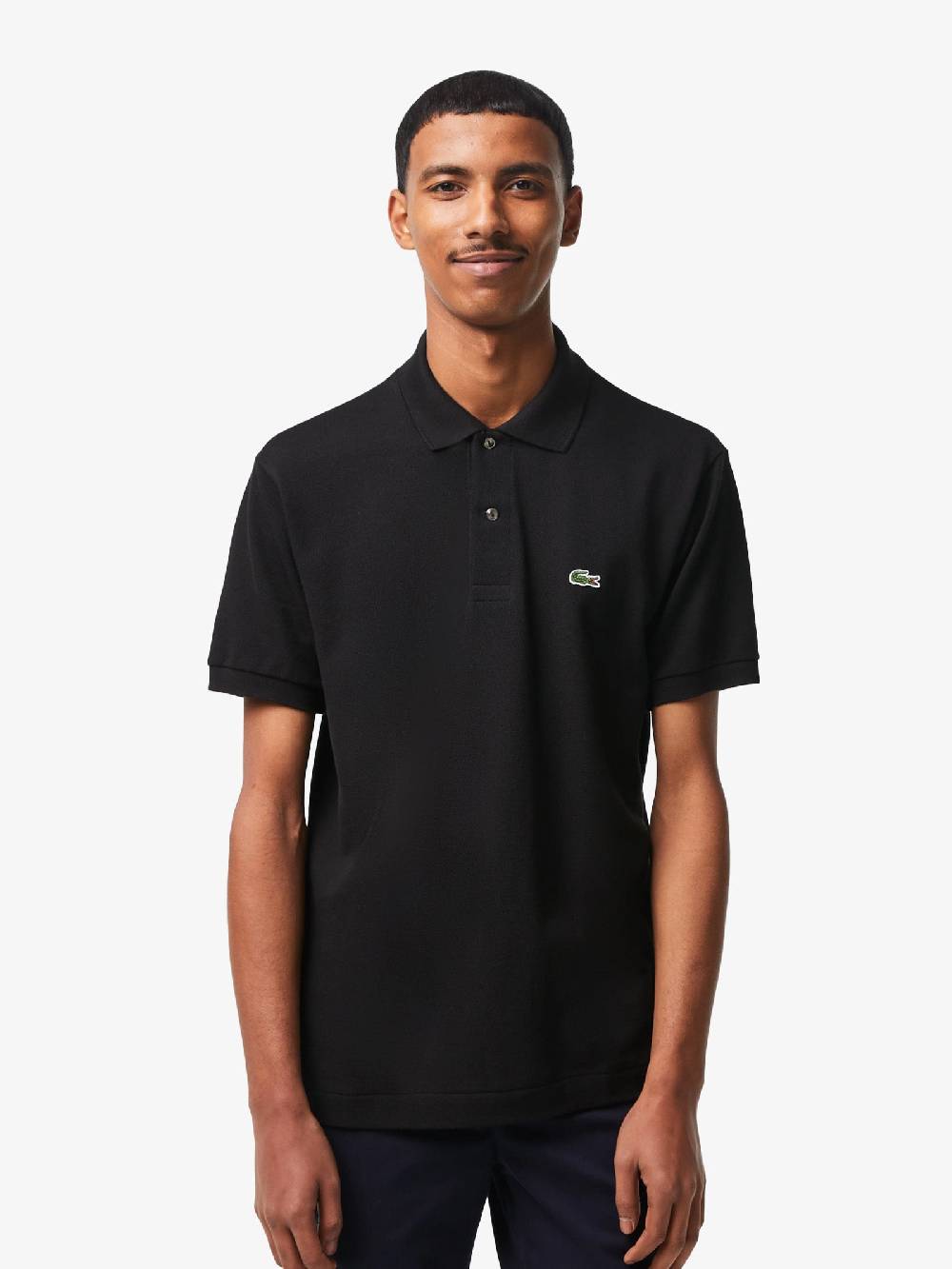 LACOSTE Polo Regolare Uomo In Cotone Nera