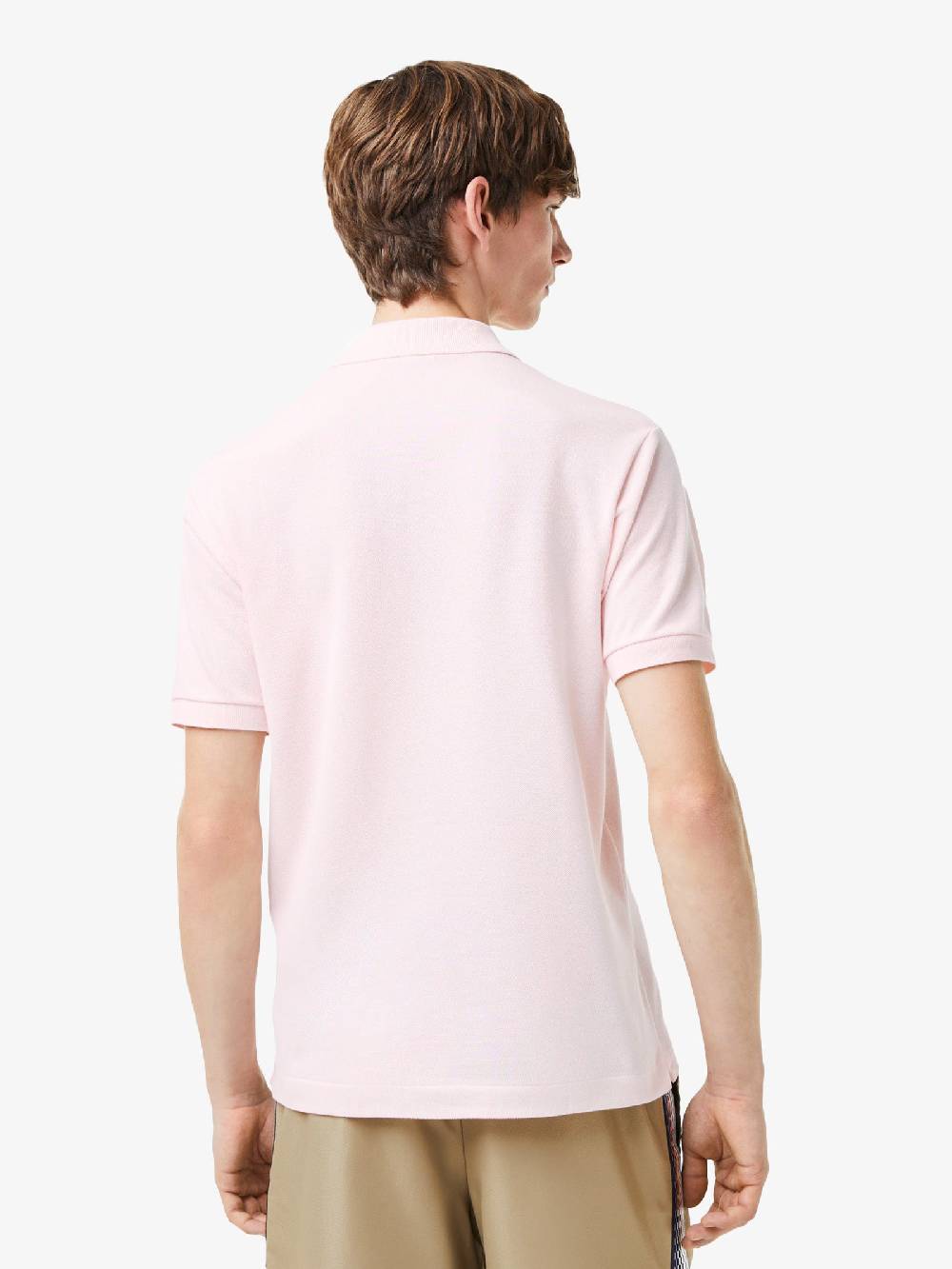 LACOSTE Polo Regolare Uomo In Cotone Rosa