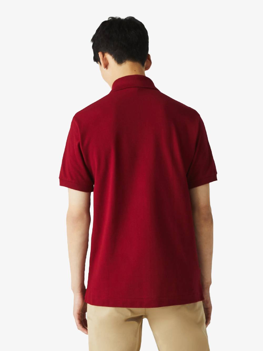 LACOSTE Polo Regolare Uomo In Cotone Rosso Intenso