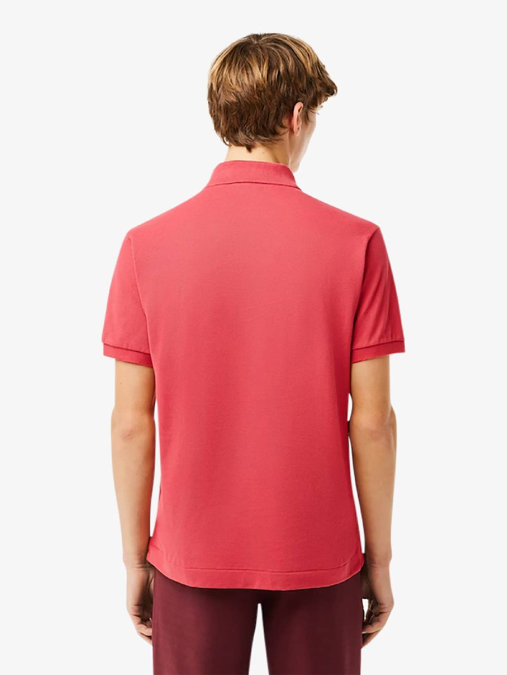 LACOSTE Polo Regolare Uomo In Cotone Rosso Intenso