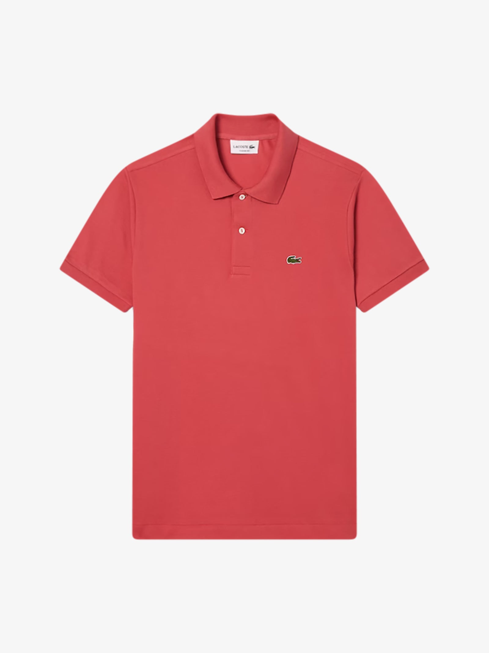 LACOSTE Polo regolare uomo in cotone rosso intenso