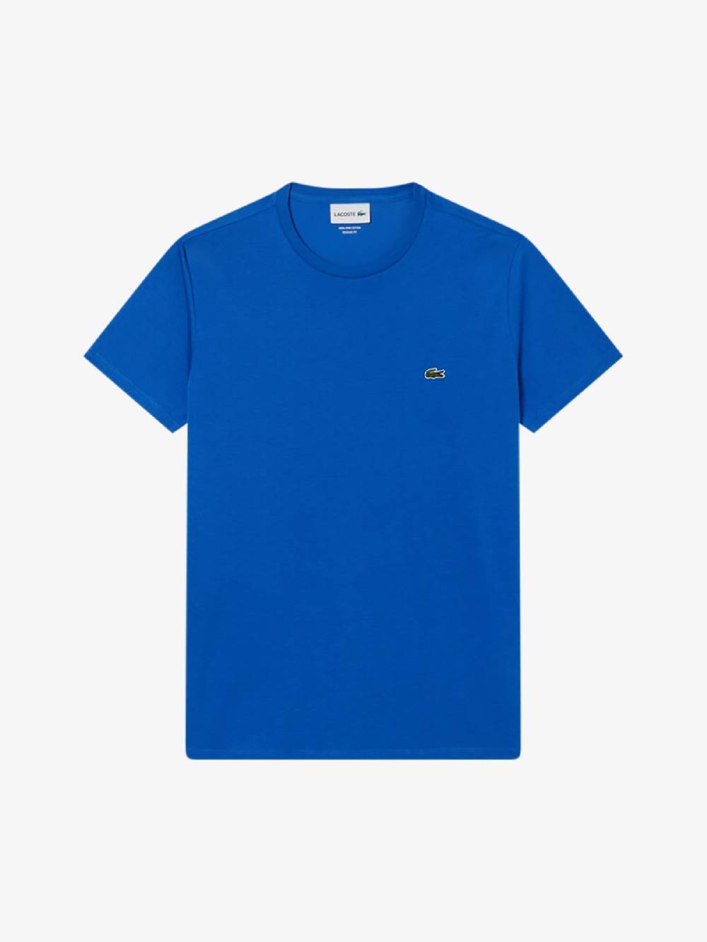 LACOSTE T-shirt in cotone blu