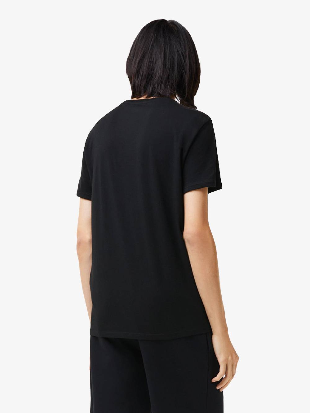 LACOSTE T-shirt In Cotone Nero