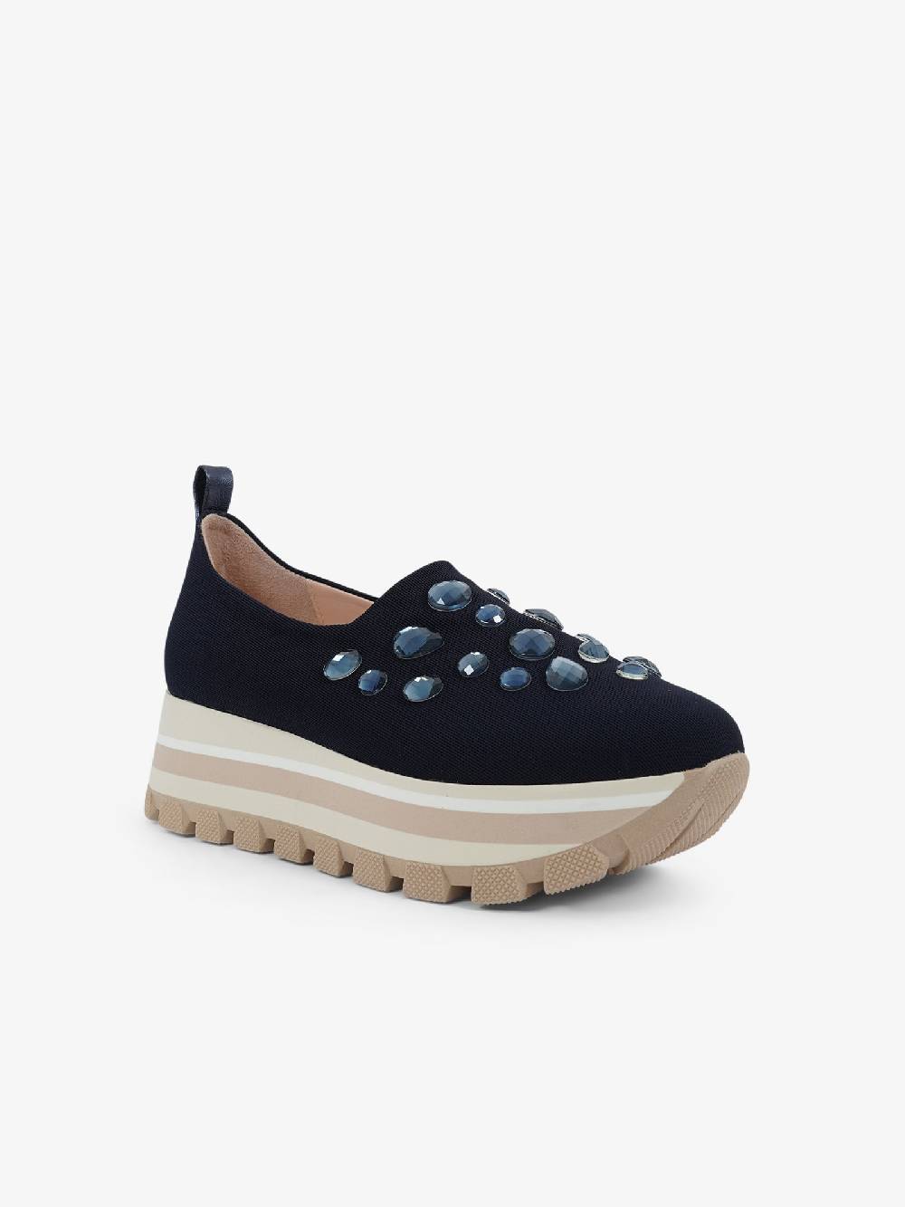 LORENZO MARI Mocassini DEA01 Donna Tessuto Blu