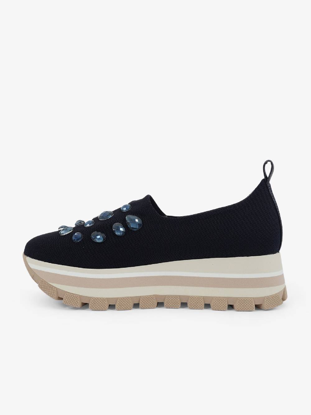 LORENZO MARI Mocassini DEA01 Donna Tessuto Blu