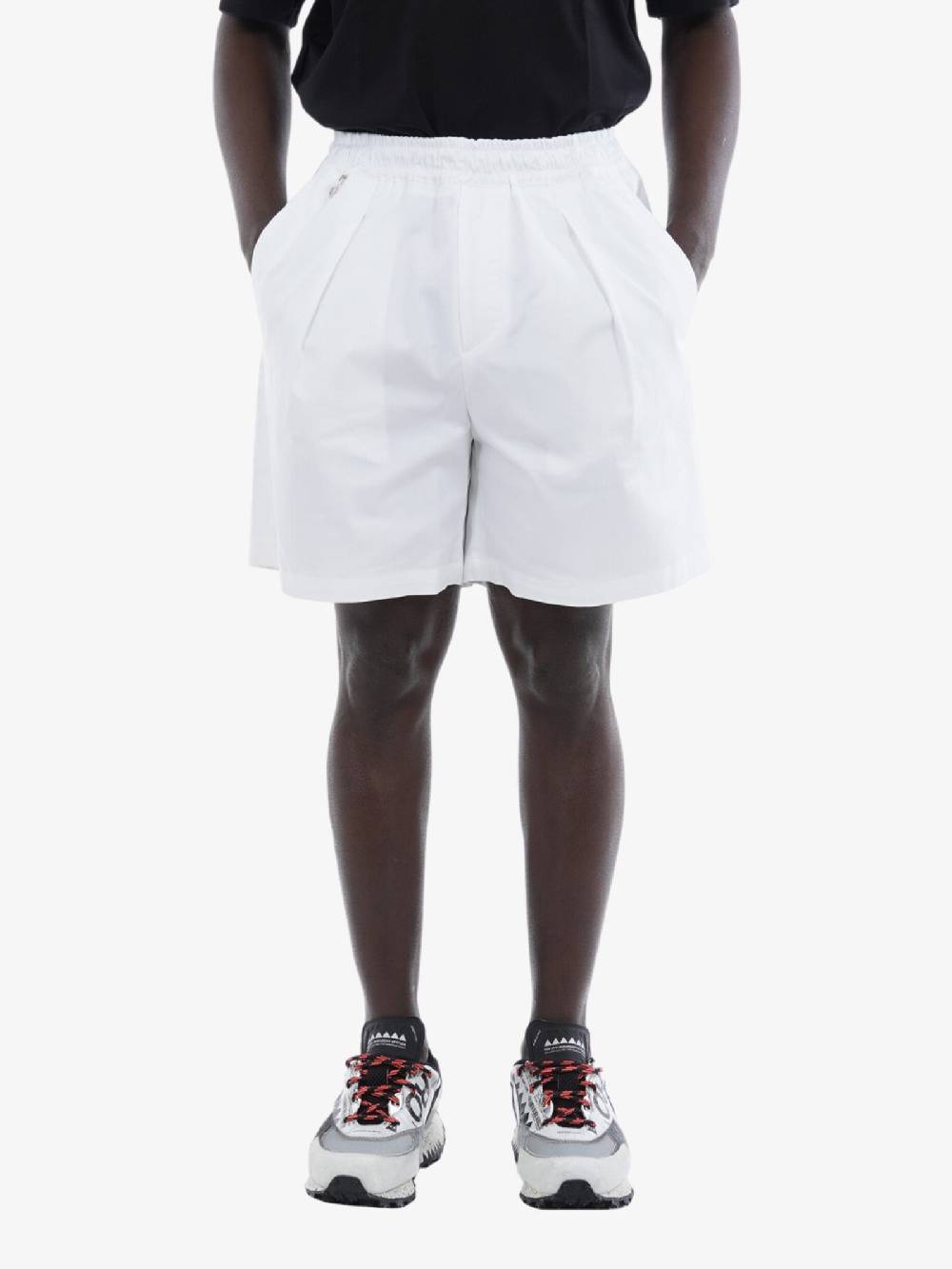 LOW BRAND Bermuda Lux Uomo In Cotone Bianco