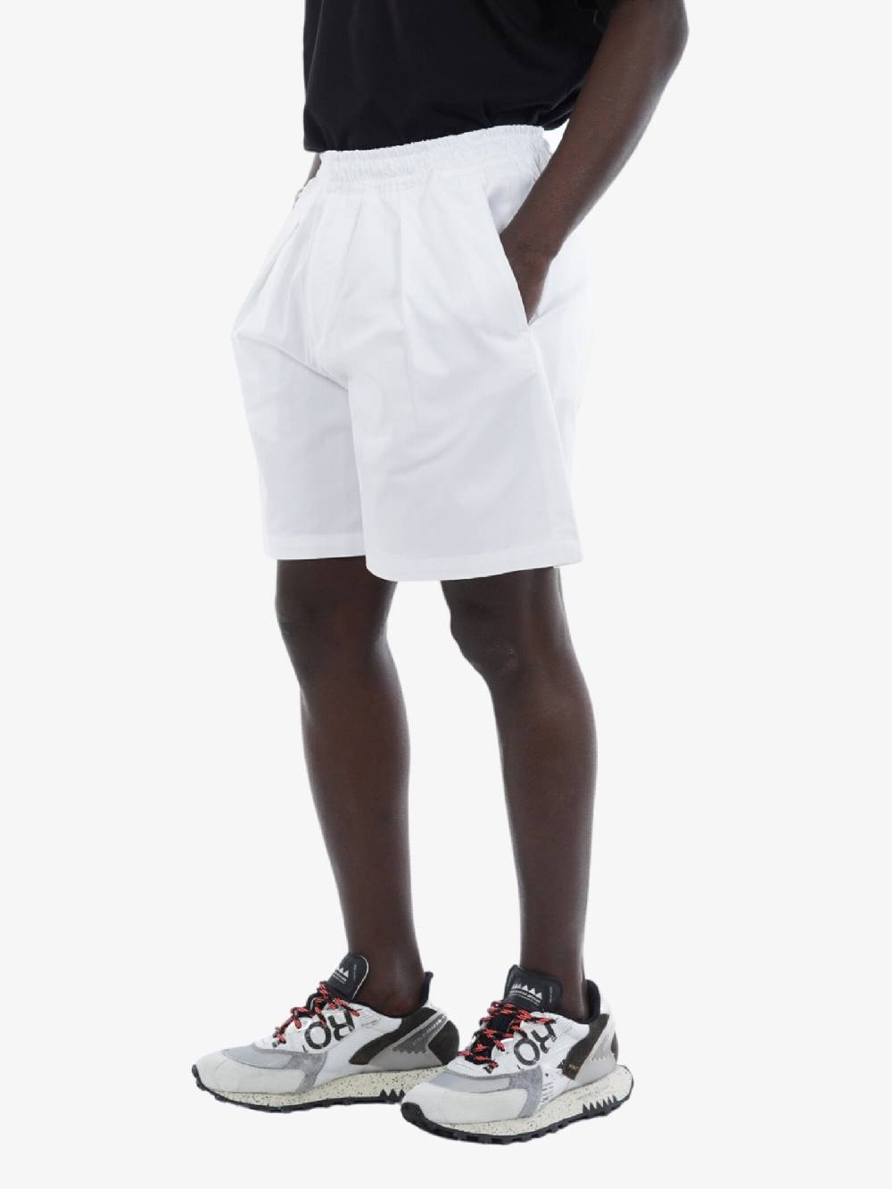 LOW BRAND Bermuda Lux Uomo In Cotone Bianco