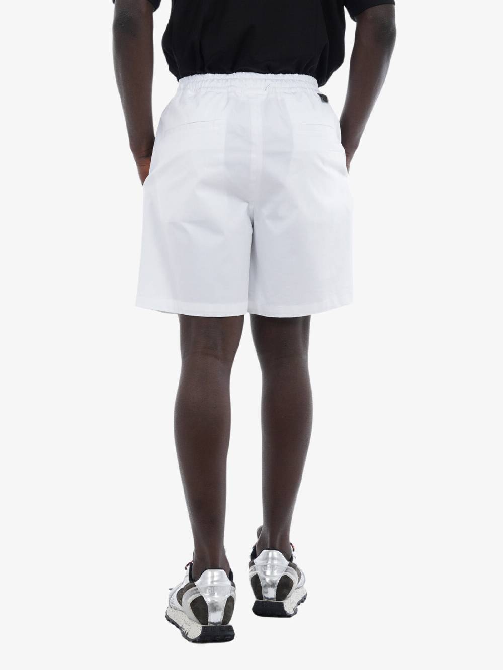 LOW BRAND Bermuda Lux Uomo In Cotone Bianco