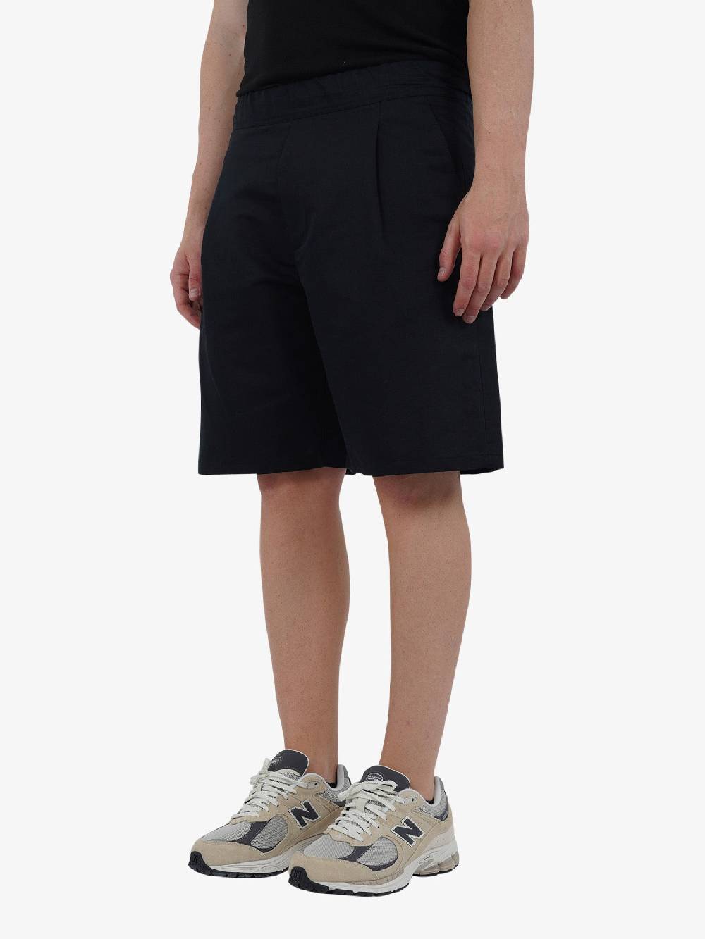 LOW BRAND Bermuda Tokyo L1PSS246765 Uomo Lino Nero