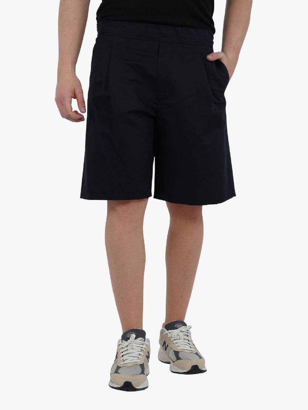 LOW BRAND Bermuda Tokyo L1PSS246765 uomo lino nero