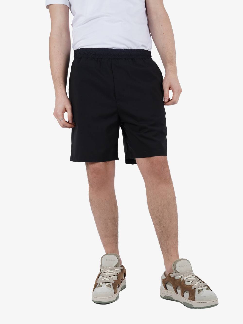 LOW BRAND Bermuda Tokyo Tropical Uomo In Lana Nero