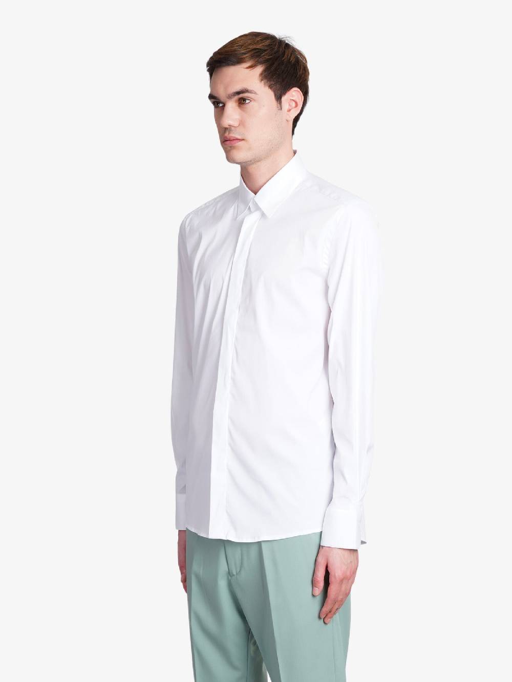 LOW BRAND Camicia Dritta S96 Popeline Uomo Bianca