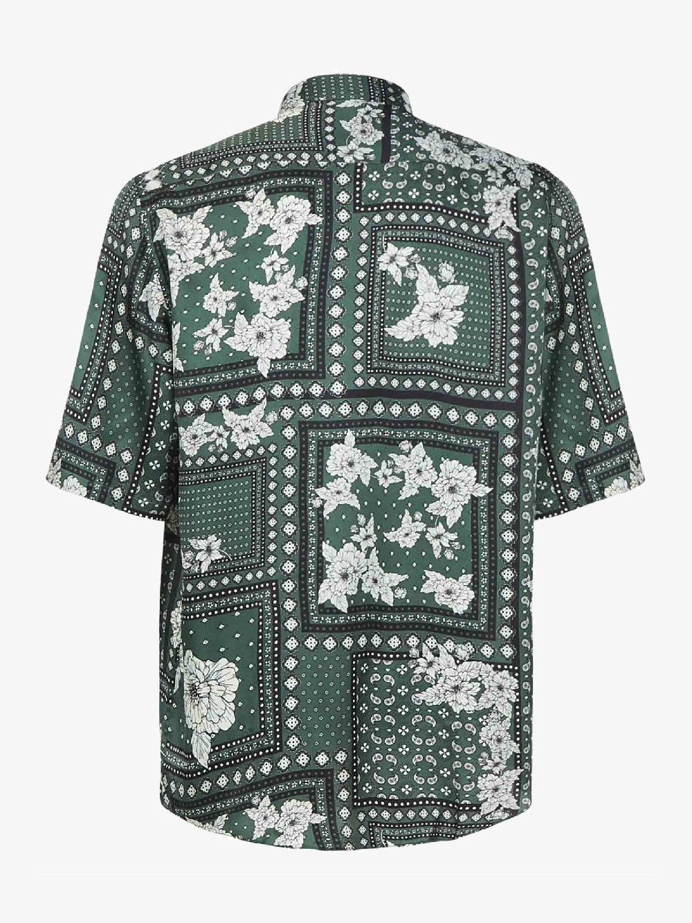 LOW BRAND Camicia Miami Stampa Uomo Verde