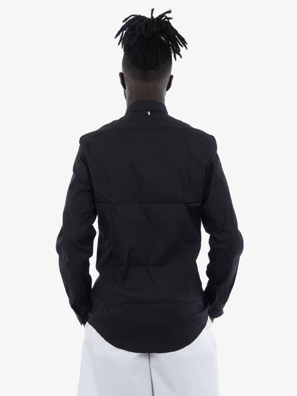 LOW BRAND Camicia Popeline Comfort Uomo Nera