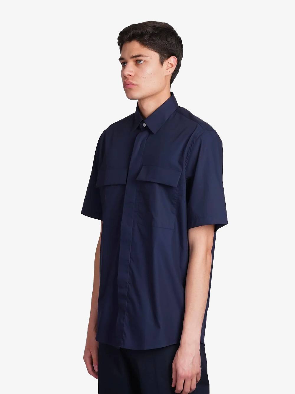 LOW BRAND Camicia Uomo Blu Scuro In Cotone