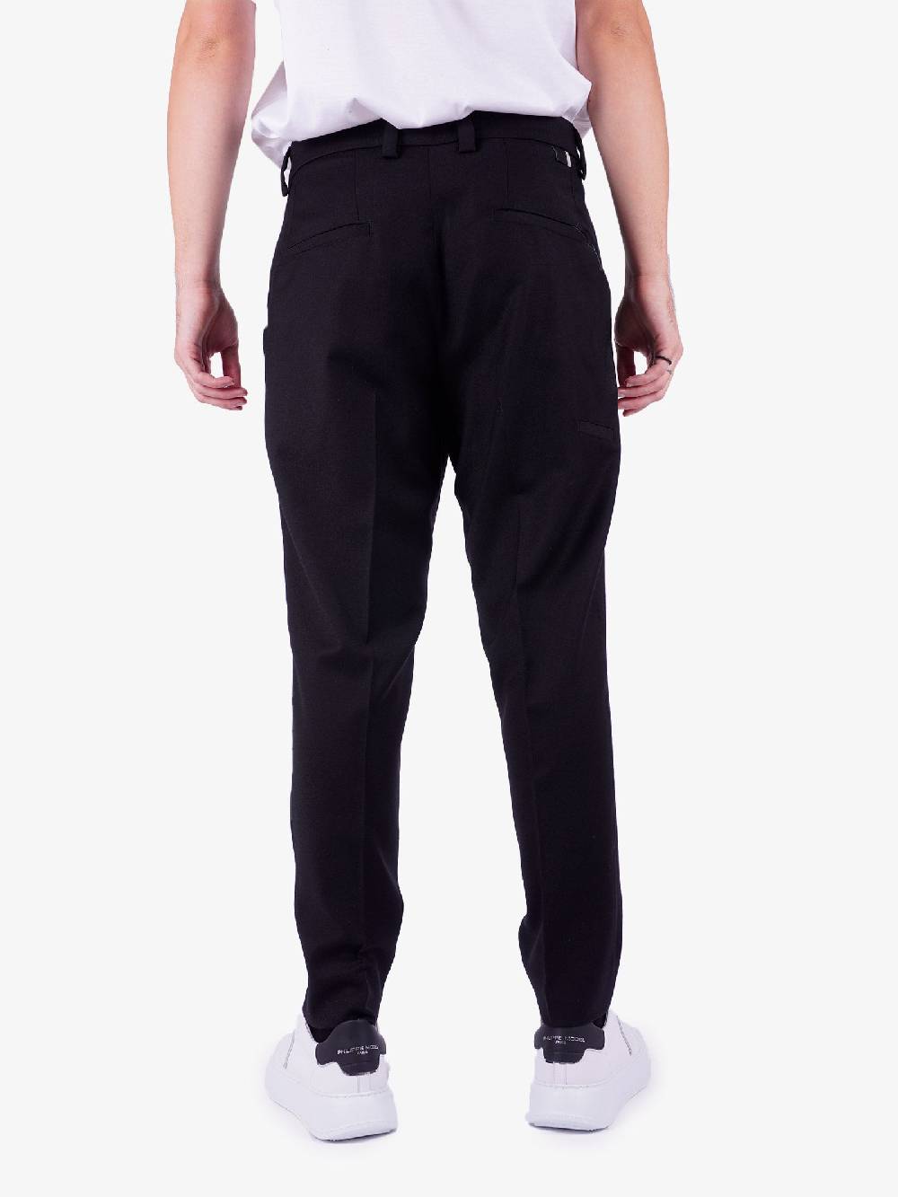 LOW BRAND Pantalone Classico Uomo In Lana Nero