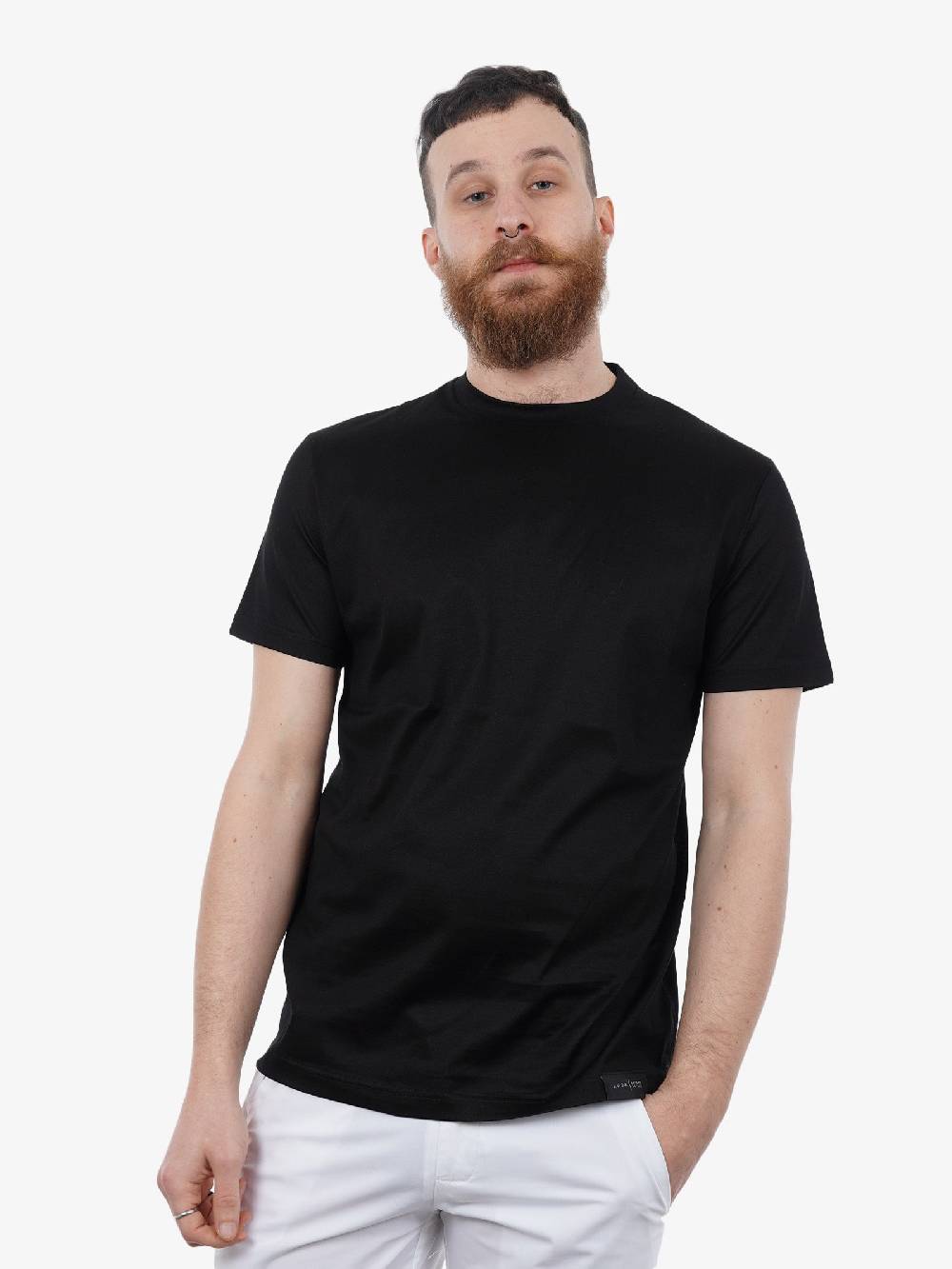 LOW BRAND T-shirt B134 Basic Jersey Uomo In Nero
