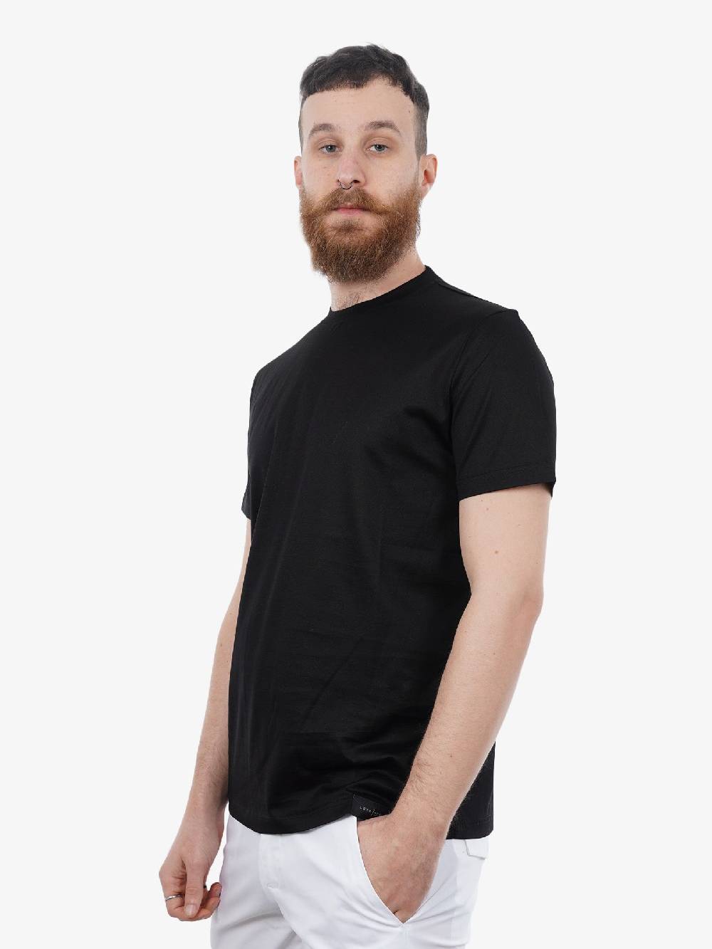 LOW BRAND T-shirt B134 Basic Jersey Uomo In Nero