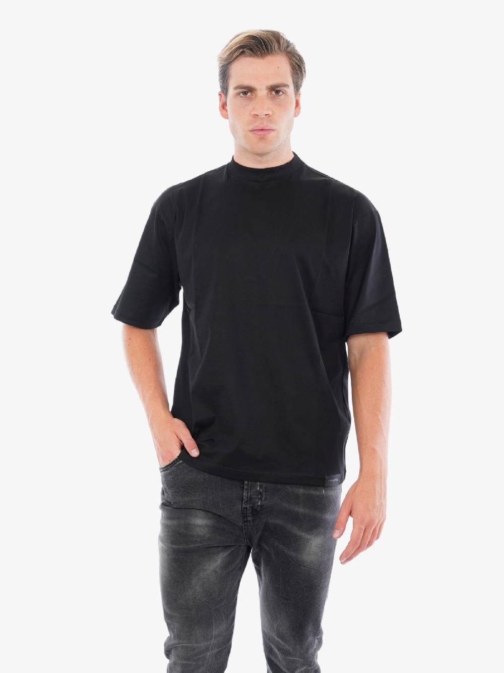 LOW BRAND T-shirt B193 Jersey Di Cotone Uomo Nero