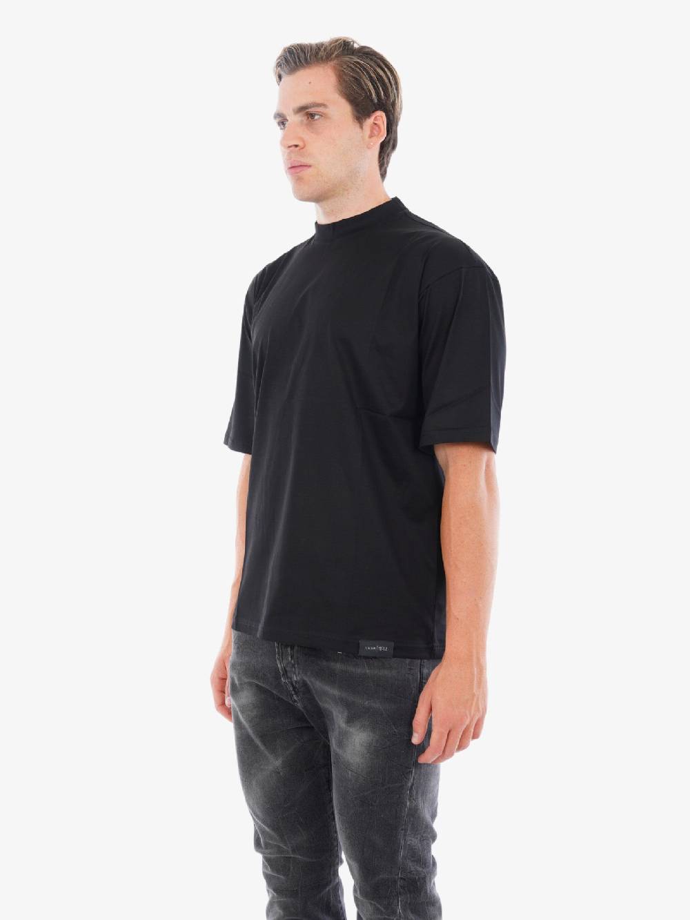 LOW BRAND T-shirt B193 Jersey Di Cotone Uomo Nero