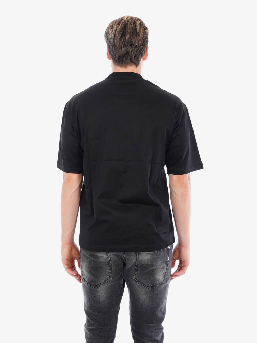 LOW BRAND T-shirt B193 Jersey Di Cotone Uomo Nero