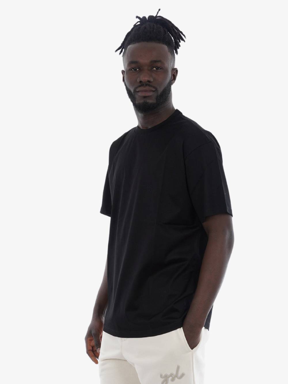 LOW BRAND T-shirt Rose Uomo Cotone Nero Con Logo