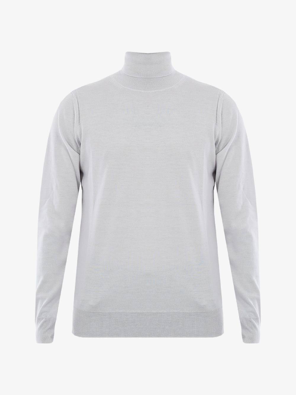 PAOLO PECORA Maglia a collo alto A003F0018778 uomo grigio in lana merino