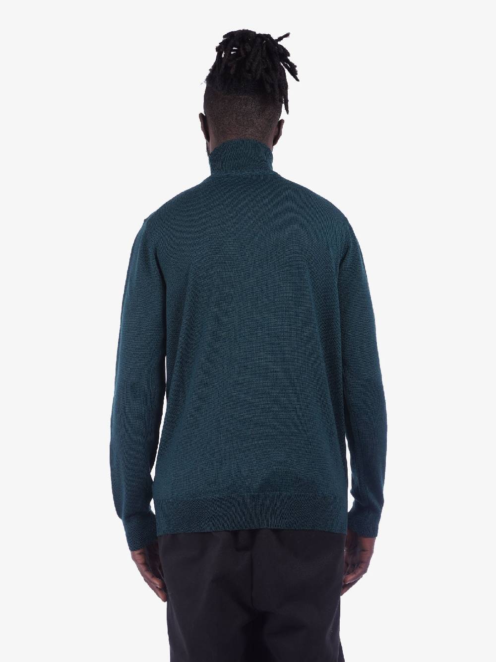 GOLDEN CRAFT Maglia A Collo Alto In Lana Merino Uomo Verde