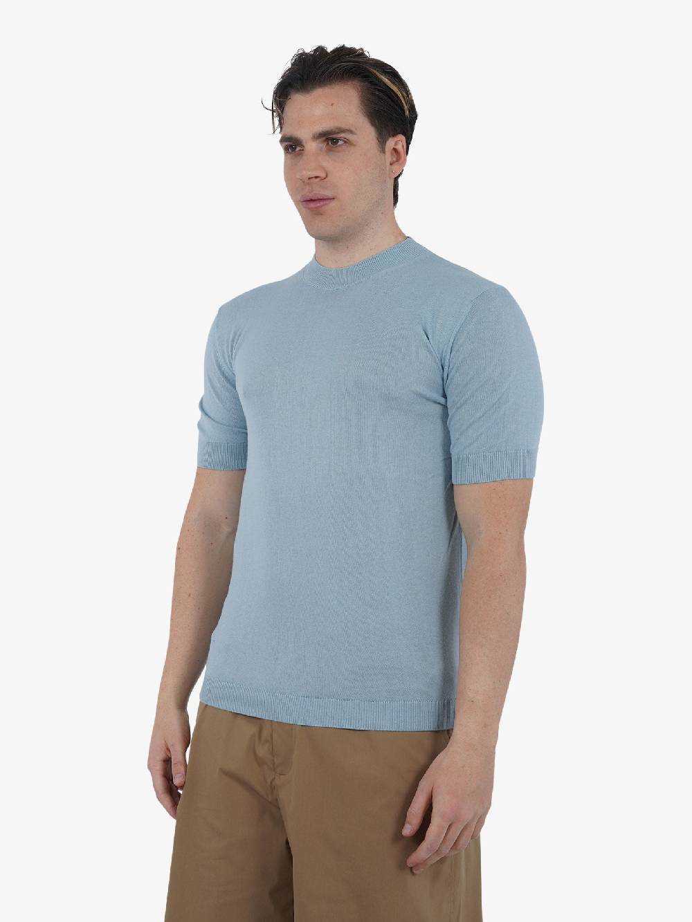 CAPRI VICE Maglia A Maniche Corte CPVS24MG02 Uomo Cotone Azzurro