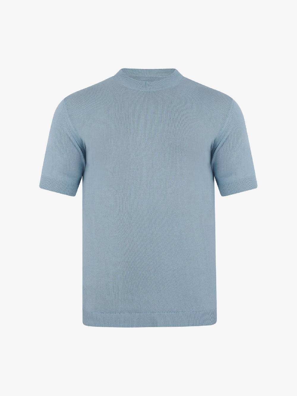 CAPRI VICE Maglia A Maniche Corte CPVS24MG02 Uomo Cotone Azzurro