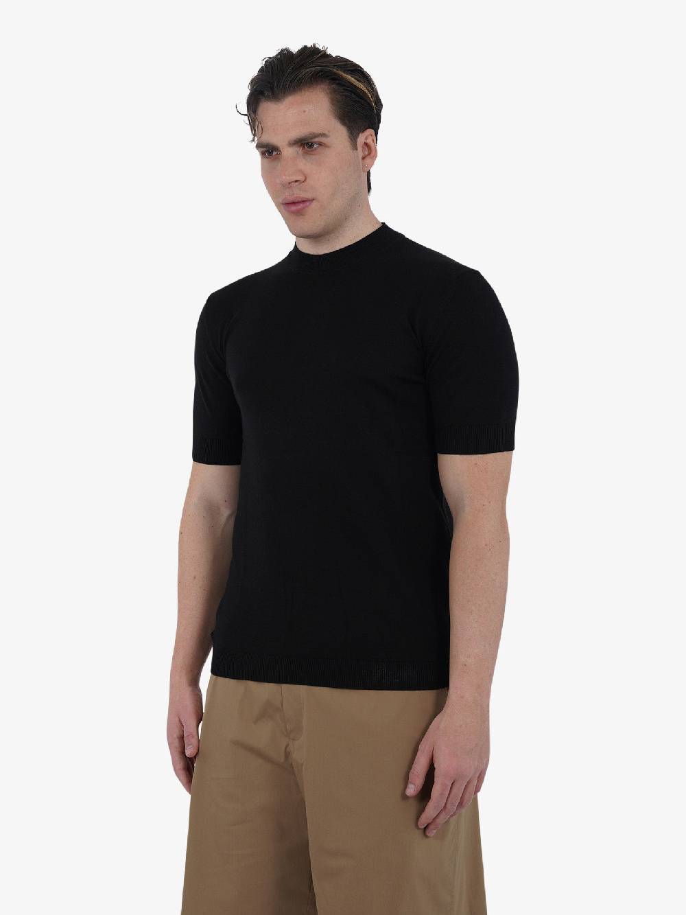 CAPRI VICE Maglia A Maniche Corte CPVS24MG02 Uomo Cotone Nero