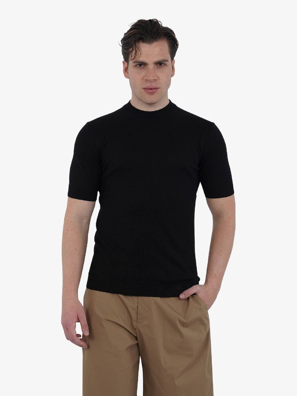 CAPRI VICE Maglia a maniche corte CPVS24MG02 uomo cotone nero