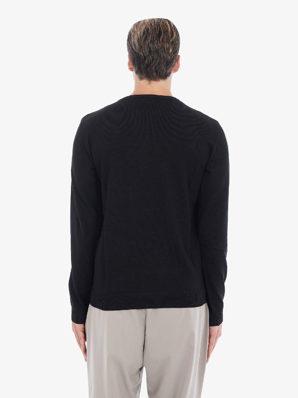 SSEINSE Maglia A Maniche Lunghe 2500SS Uomo In Misto Viscosa Nero