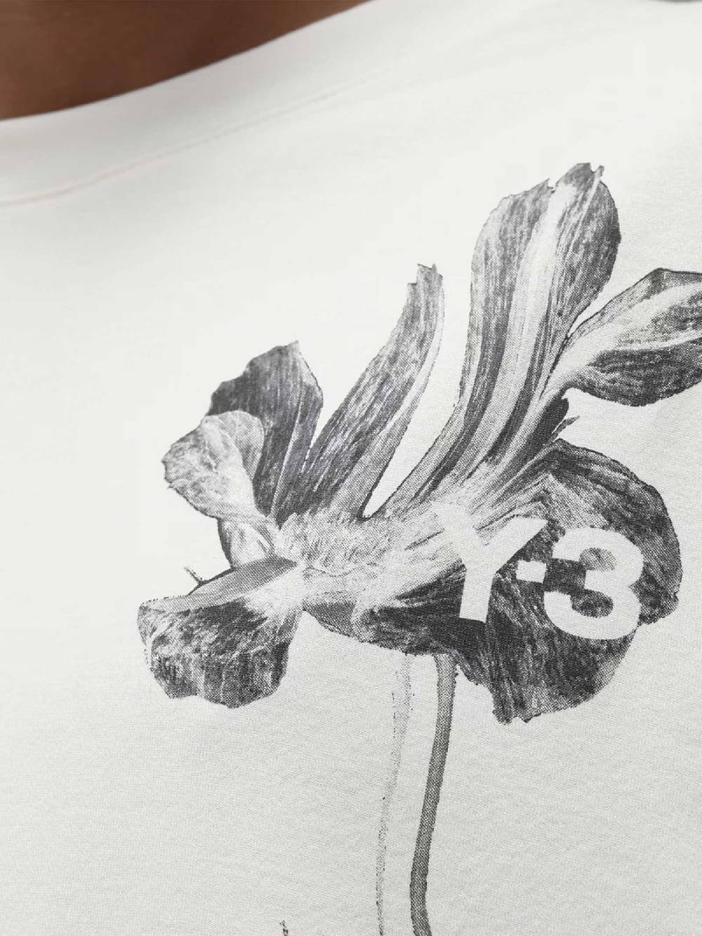 Y-3 Maglia A Maniche Lunghe Graphic IV7742 Unisex Bianco