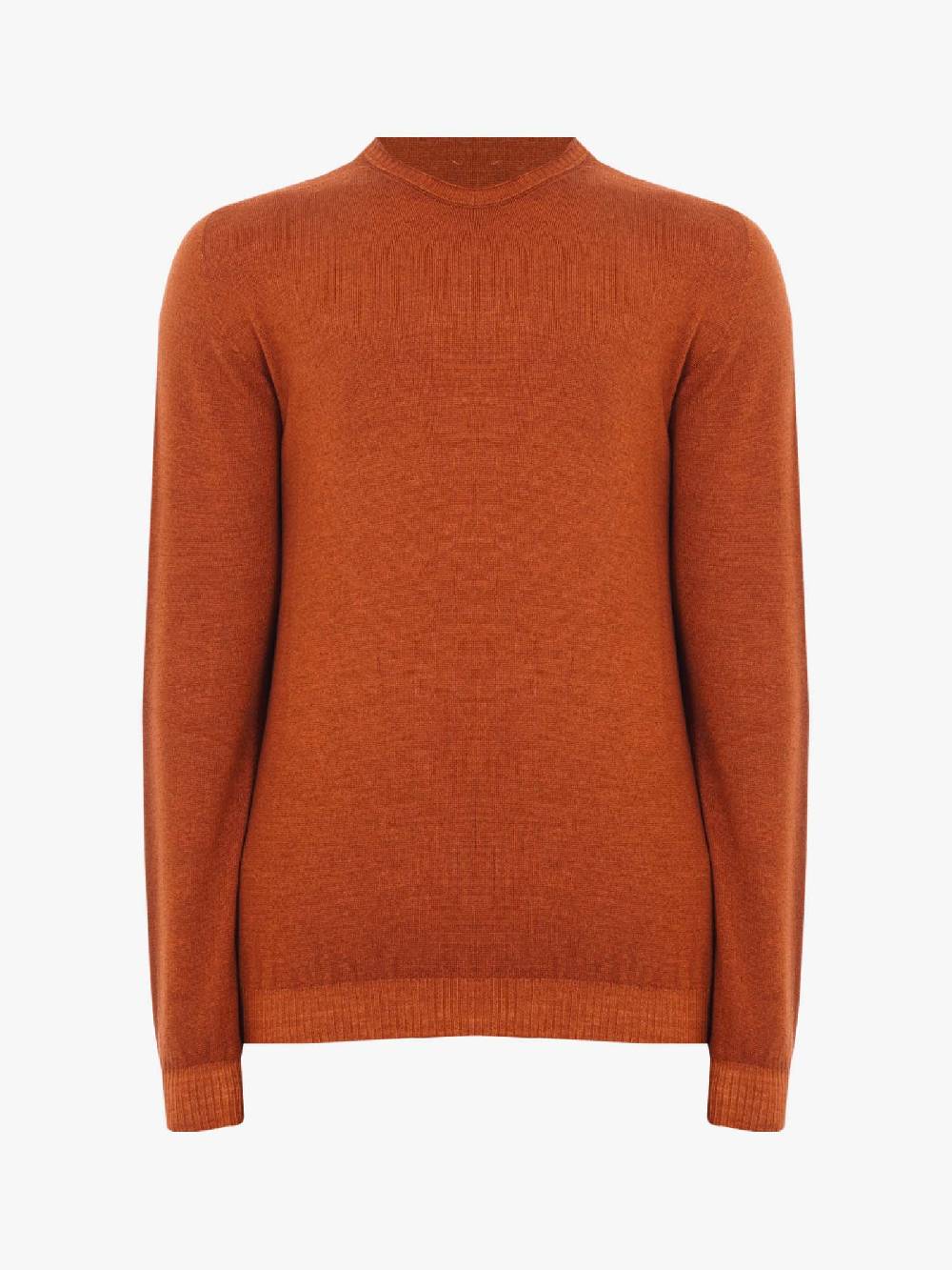 AROVESCIO Maglia a maniche lunghe M2001/2231 uomo in lana arancione