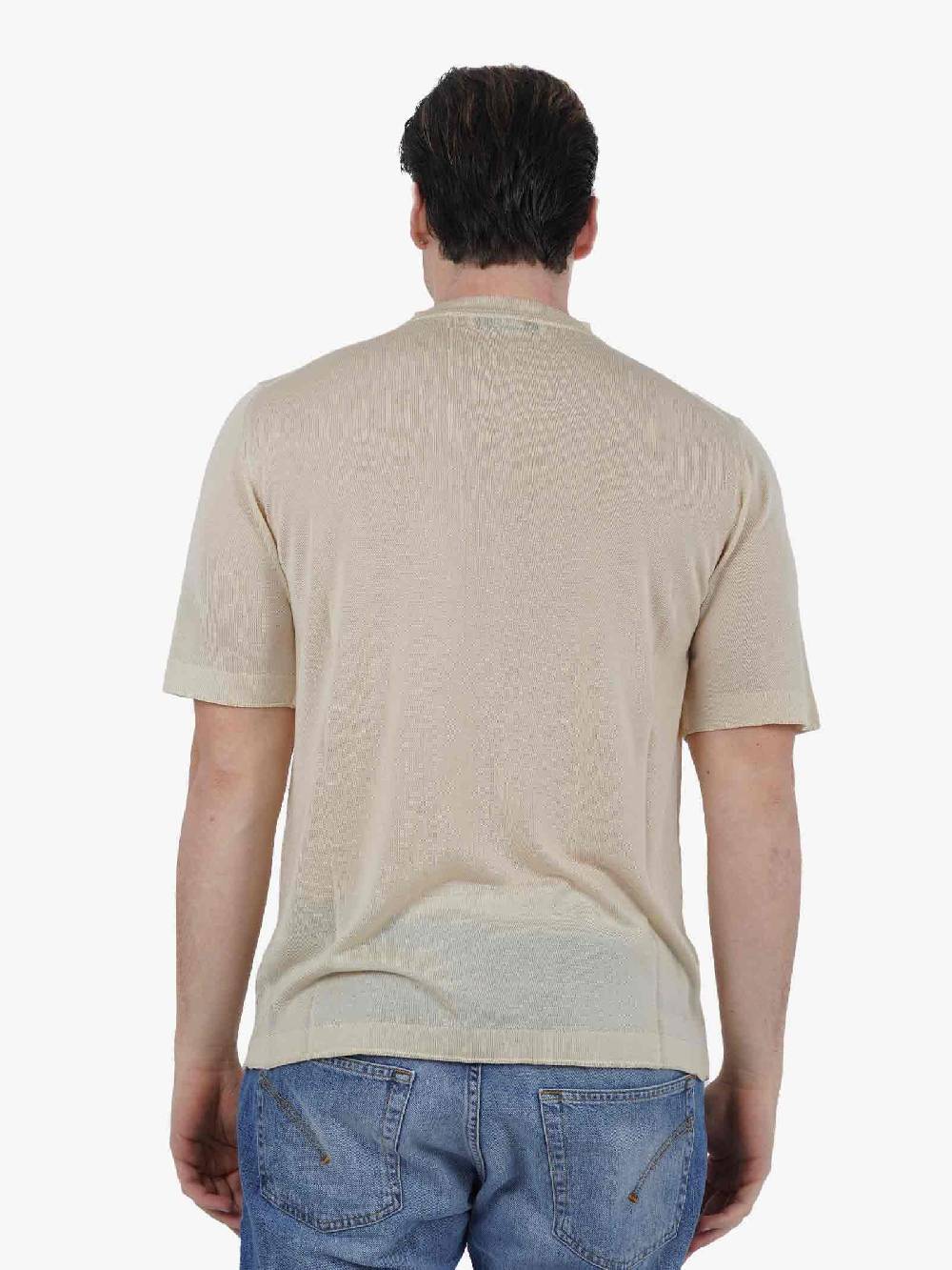 GRIFONI Maglia Girocollo M/M GR110009/134 Uomo Cupro Beige