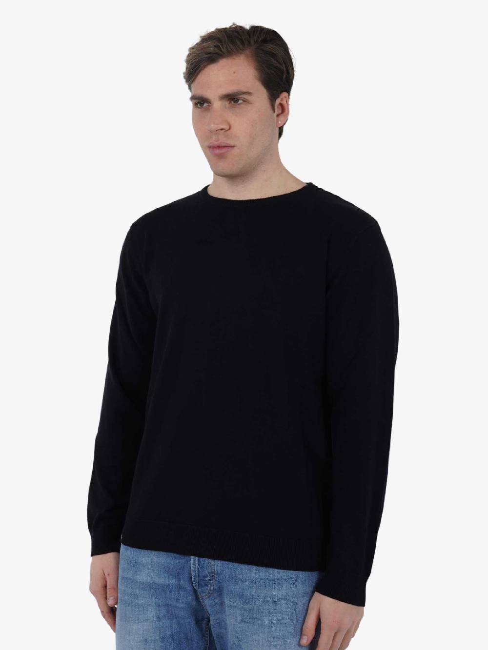 SSEINSE Maglia Girocollo M/M ME2658SS Uomo Cotone Nero