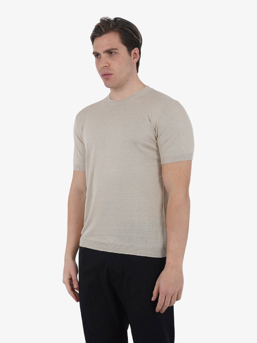LOW BRAND Maglia K123 Jumper L1MSS246670 Uomo Seta Beige