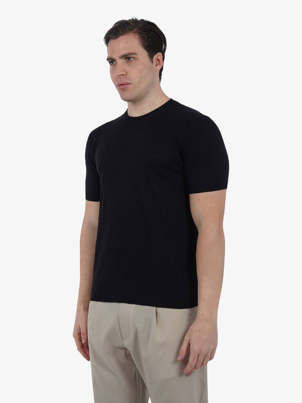 LOW BRAND Maglia K123 Jumper L1MSS246670 Uomo Seta Nero