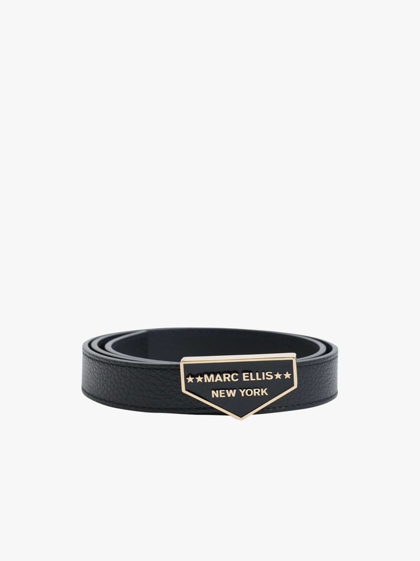 MARC ELLIS Cinture ME BELT-84 donna in pelle nero