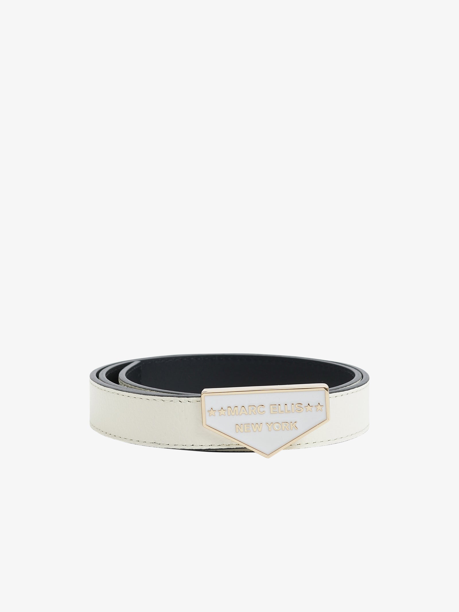 MARC ELLIS Cinture ME BELT-84 donna in pelle panna