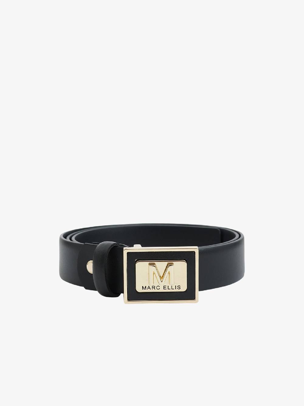 MARC ELLIS Cinture ME BELT-93 donna in pelle nero