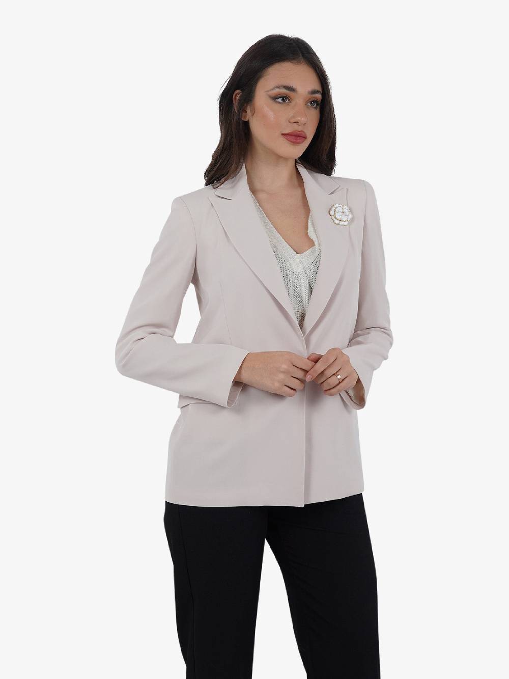 MARIUCCIA Blazer Monopetto MMD3243 Donna Panna