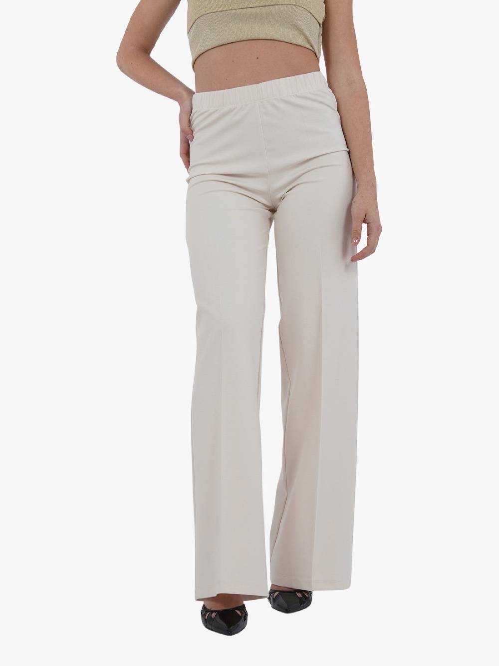 MARIUCCIA Pantalone MMD3129 donna viscosa panna