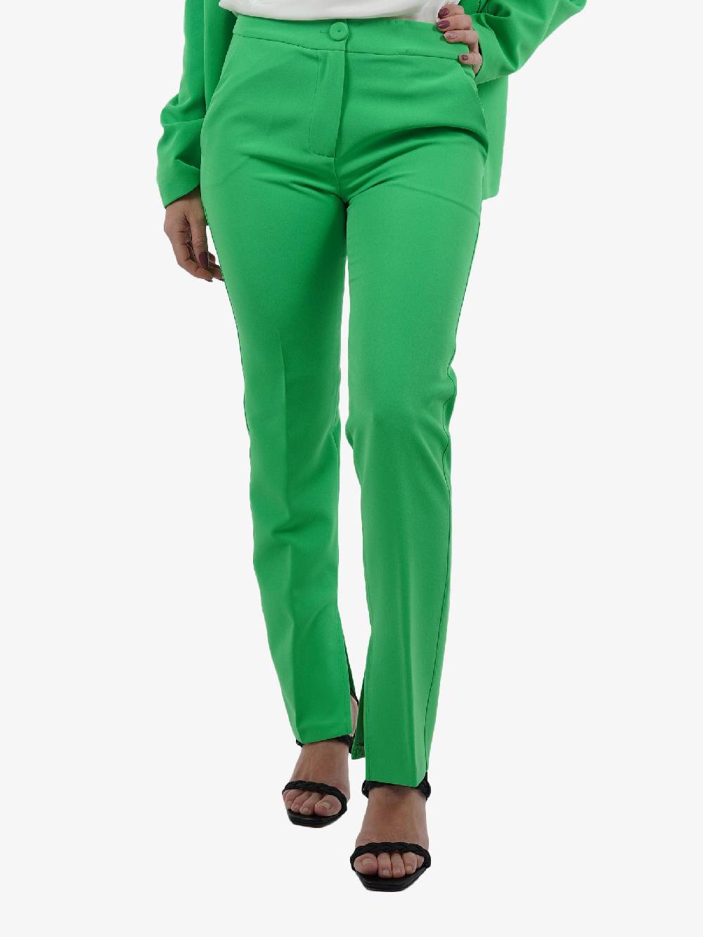 MARIUCCIA Pantalone Slim Donna Verde