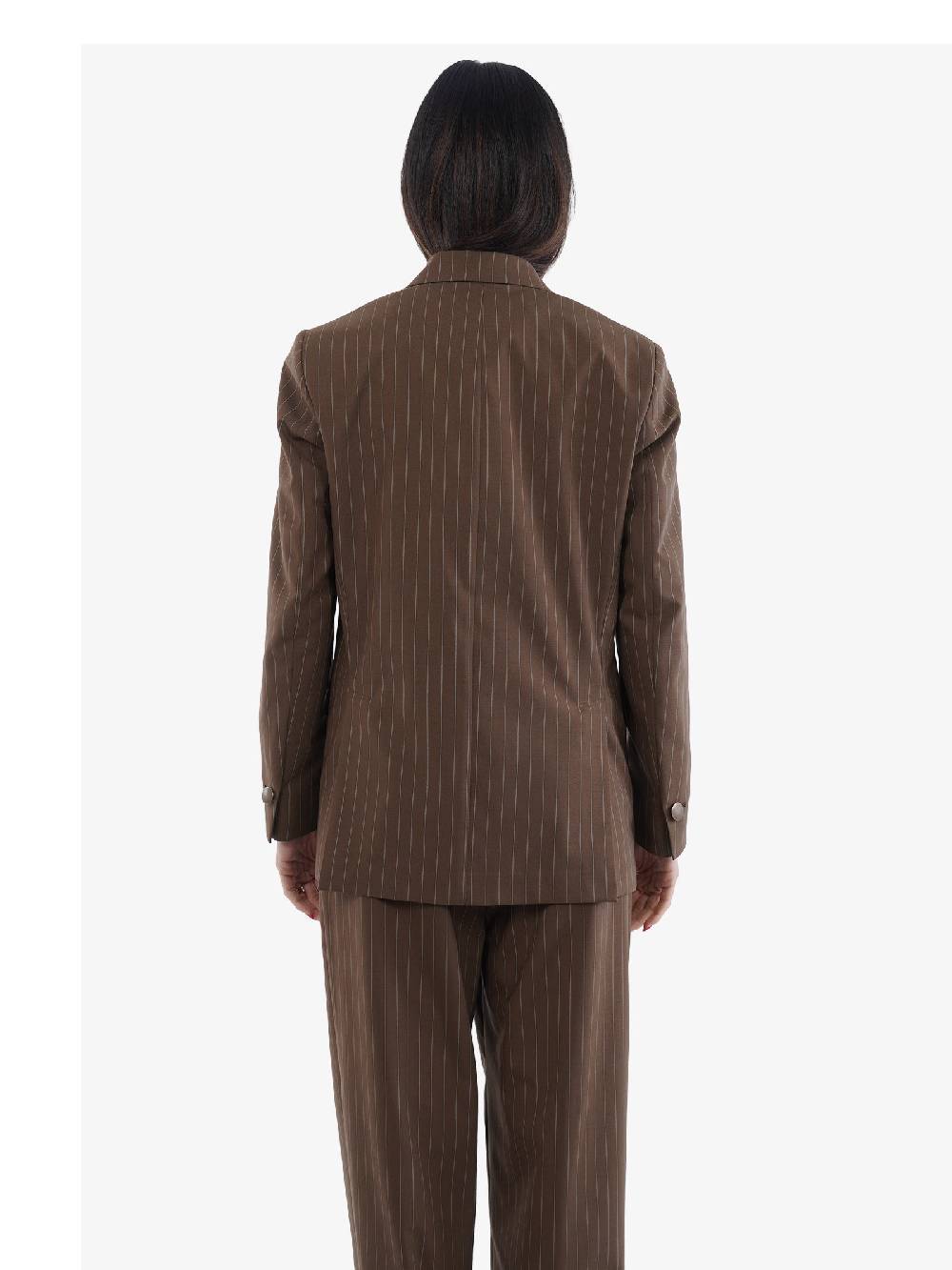 MARSEM Blazer Donna Poliestere Marrone Modello